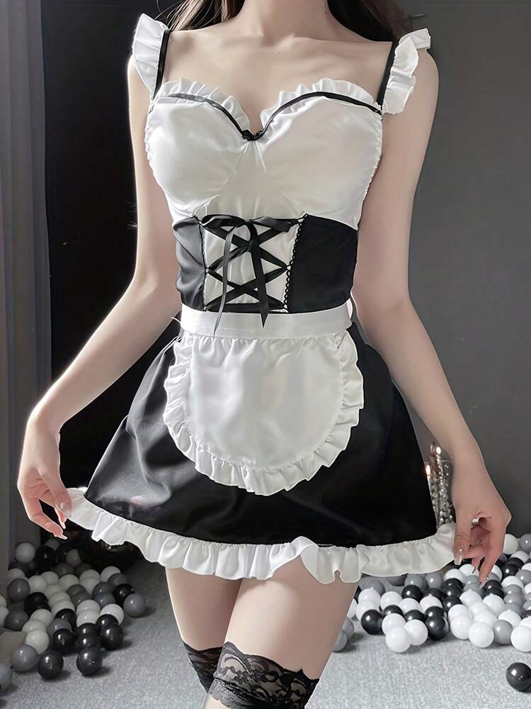 Sexy Lingerie Pure Desire Maid Uniform Cute Passion Temptation Small Chest Pajamas Maid Uniform