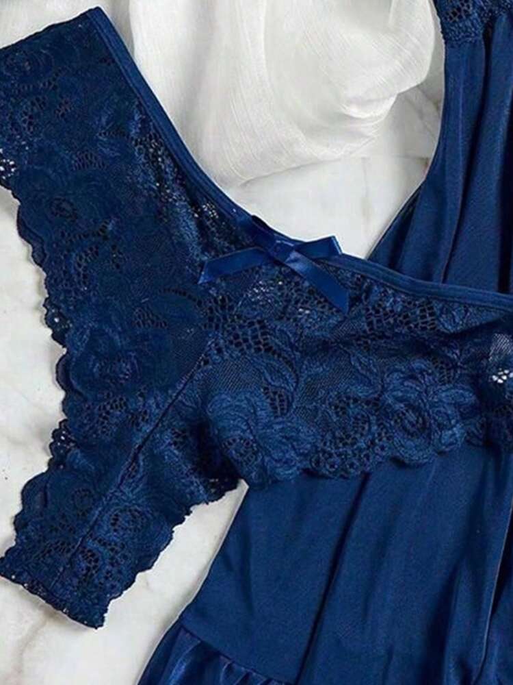 Lingerie Set For Women, Sexy Lingerie Nightgown Made Of Net Fabric, Strap Nightgown, Suitable For Home, Hotel, Valentine's Day, Sexy Nightgown,Sexy Lingerie