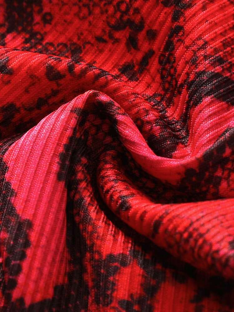 Swim Vcay 2pcs/Set Women Beach Random Floral Print Halter Triangle Bikini Top And Side Tie Bottom Set, Summer